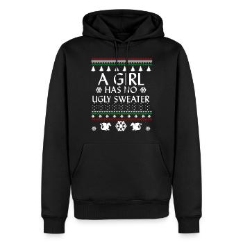 Cool dire laid de Noël - Sweat à capuche Premium bio Homme - noir - Devant - Nico (187cm)