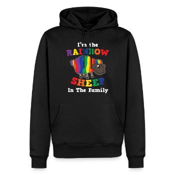 LGBT Pride Queer Lesben Schwule Bisexuelle Gay Tra - Männer Premium Bio Hoodie - Schwarz - Vorne - Nico (187cm)