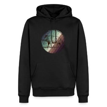 Wildschwein Jäger Schießen Wildnis Keiler Wald - Männer Premium Bio Hoodie - Schwarz - Vorne - Nico (187cm)