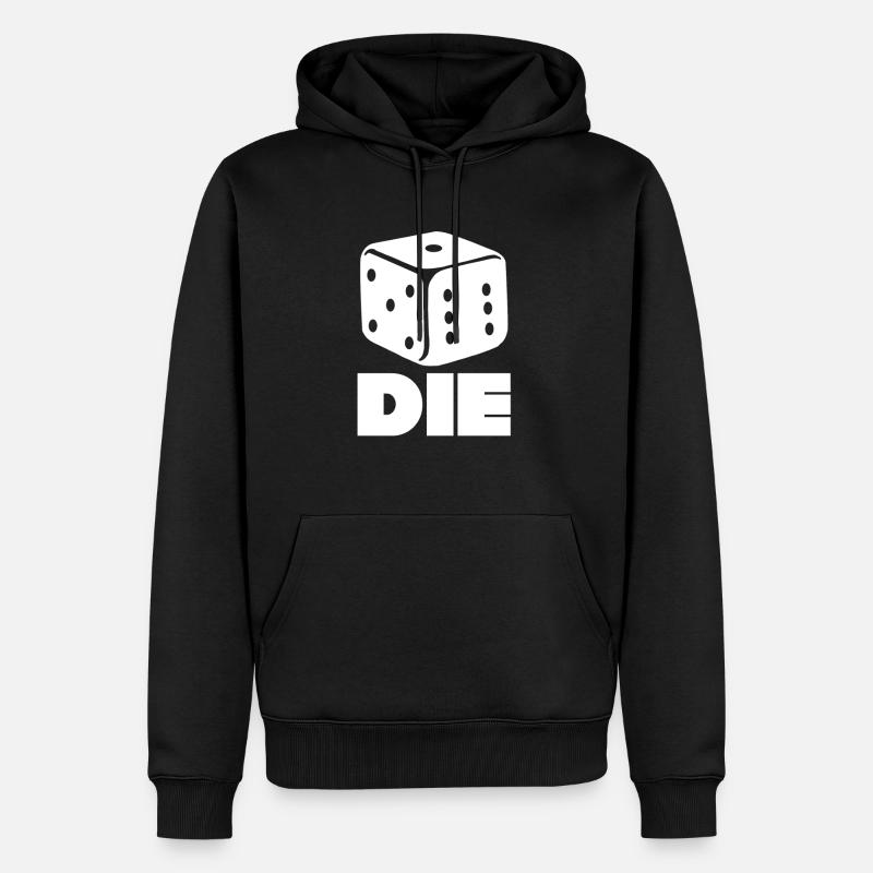 Dice Dice Gift Jeux - Sweat à capuche Premium bio Homme - noir