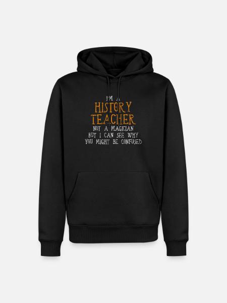 history teacher - Men’s Premium Organic Hoodie - black
