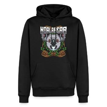 Koalabär - Männer Premium Bio Hoodie - Schwarz - Vorne - Nico (187cm)