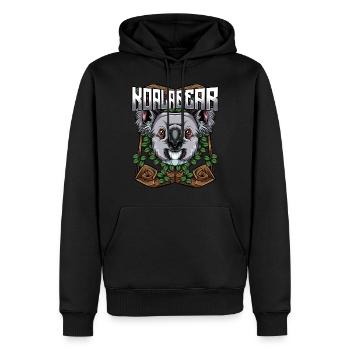 Moderne Koalabären | Trendy waldbewohner cadeau - Sweat à capuche Premium bio Homme - noir - Devant - Nico (187cm)
