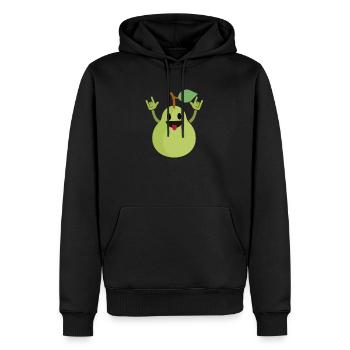 Danse T-shirt Poire Danse Drôle Danse De Fruits - Sweat à capuche Premium bio Homme - noir - Devant - Nico (187cm)
