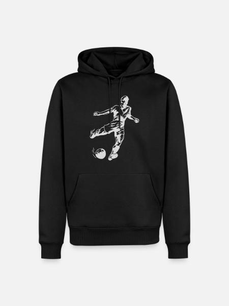 Soccer - Men’s Premium Organic Hoodie - black