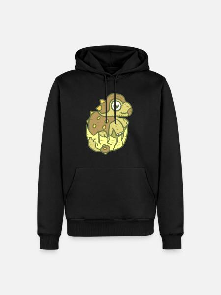 vilain bébé Dino - Sweat à capuche Premium bio Homme - noir