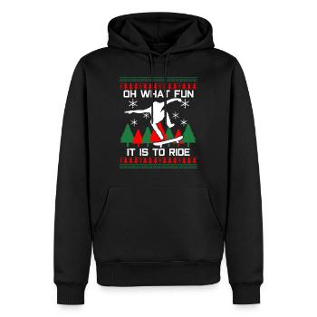Skateboard Weihnachten - Männer Premium Bio Hoodie - Schwarz - Vorne - Nico (187cm)