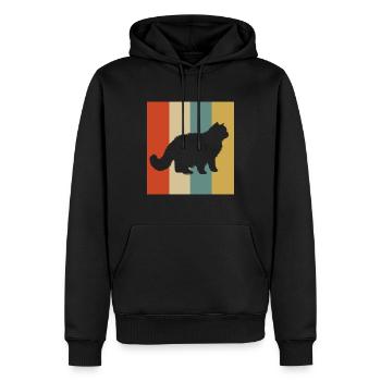 Persian Cat Persian Cat Cat Gift - Men’s Premium Organic Hoodie - black - Front - Nico (187cm)