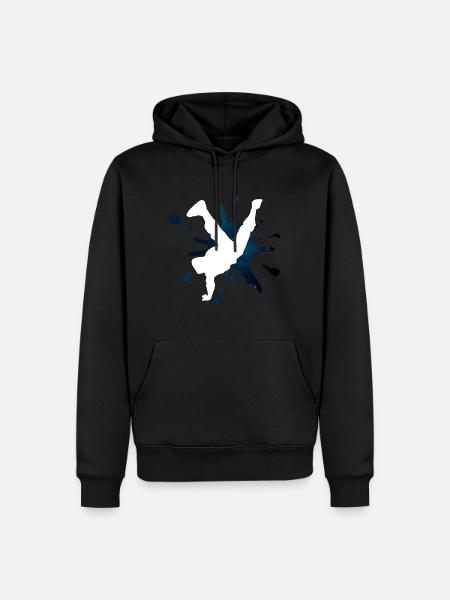 Breakdance splash - Men’s Premium Organic Hoodie - black