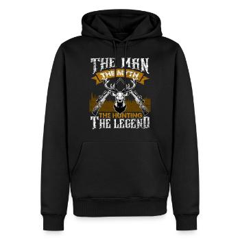 Jagen Jäger Schiessen - Männer Premium Bio Hoodie - Schwarz - Vorne - Nico (187cm)