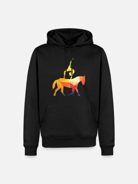 Vaulting Gymnastics Equestrian - Men’s Premium Organic Hoodie - black