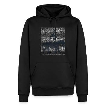 Voltigieren Pferdesport Geschenk - Männer Premium Bio Hoodie - Schwarz - Vorne - Nico (187cm)