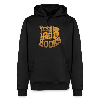 Buchliebhaber und Literatur - Männer Premium Bio Hoodie - Schwarz - Vorne - Nico (187cm)