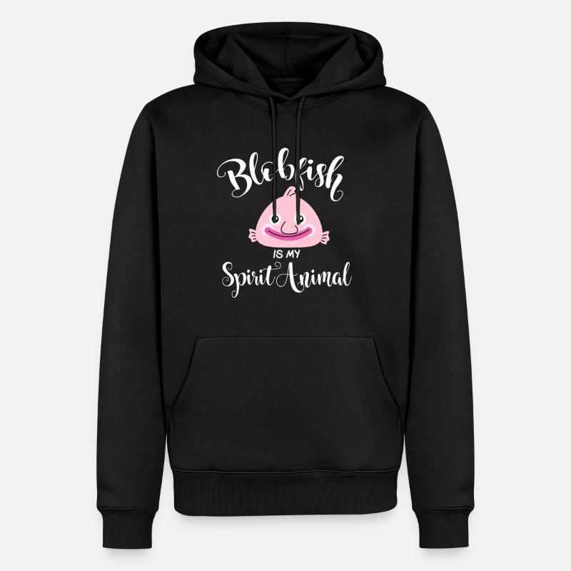 blobfish - Sweat à capuche Premium bio Homme - noir