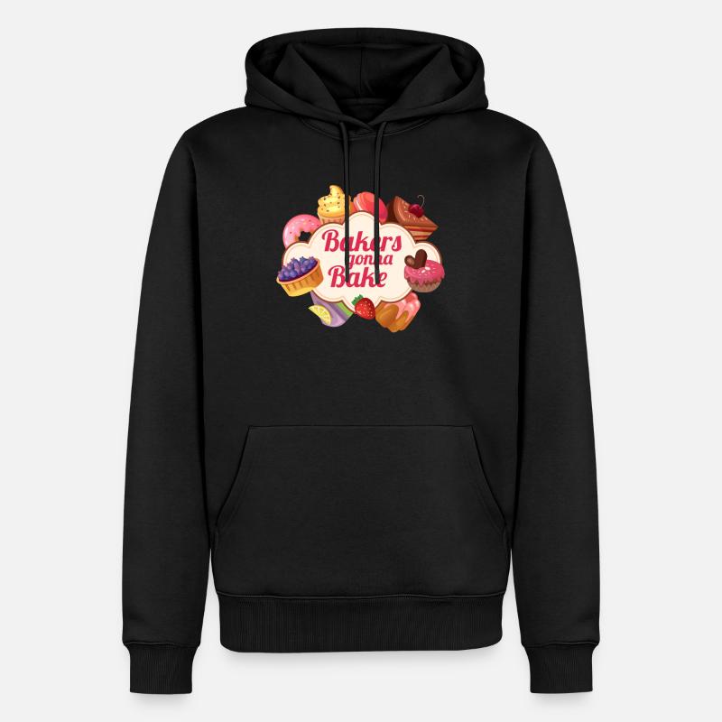 Bäcker werden backen Geschenk - Männer Premium Bio Hoodie - Schwarz