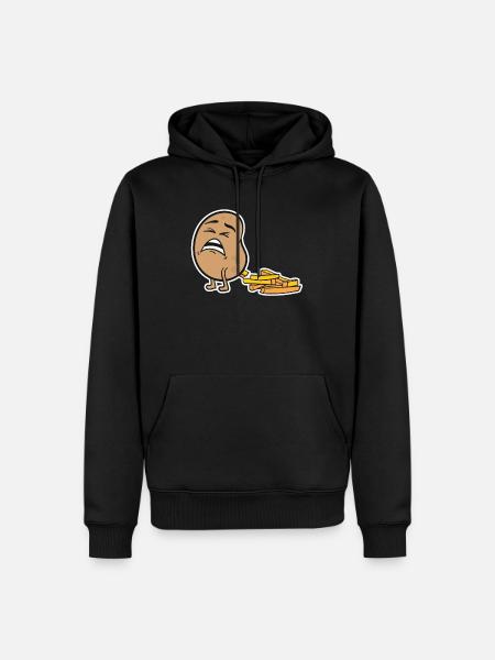 Chips Frieten Grappige Gift - Herre Premium økologisk hoodie - sort