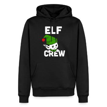 ELF CREW - Men’s Premium Organic Hoodie - black - Front - Nico (187cm)