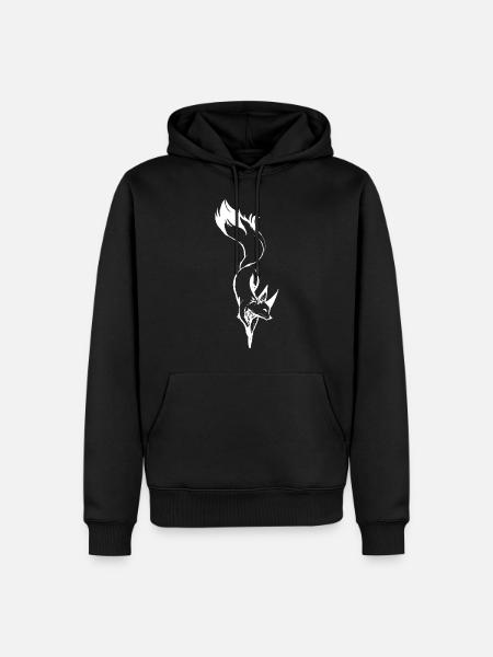 fuchs - Männer Premium Bio Hoodie - Schwarz