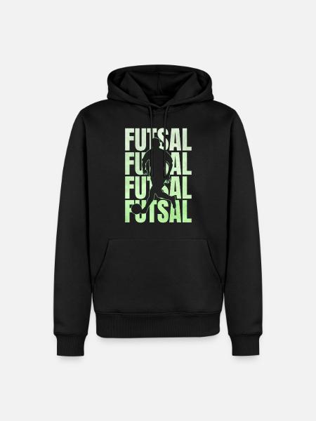 Futsal Hallenfussball Geschenk - Männer Premium Bio Hoodie - Schwarz