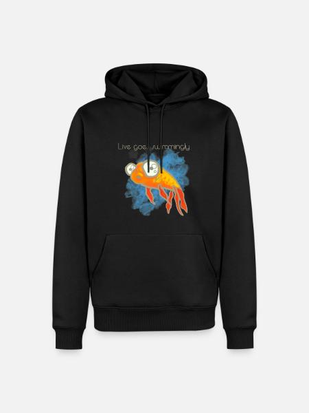 Poisson poisson poisson poisson - Sweat à capuche Premium bio Homme - noir