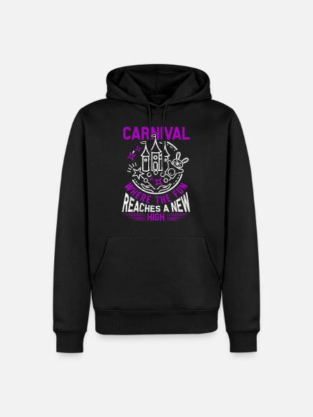 Karneval - Männer Premium Bio Hoodie - Schwarz