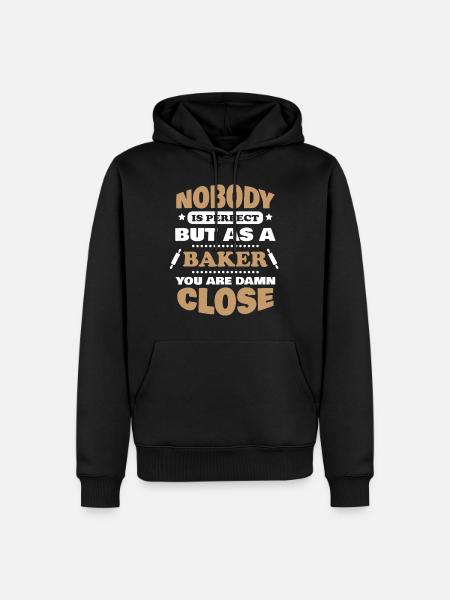 baker - Men’s Premium Organic Hoodie - black