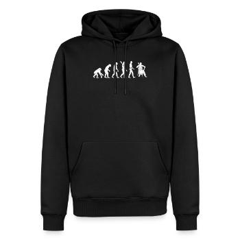 Cello Instrument Evolution - Sweat à capuche Premium bio Homme - noir - Devant - Nico (187cm)