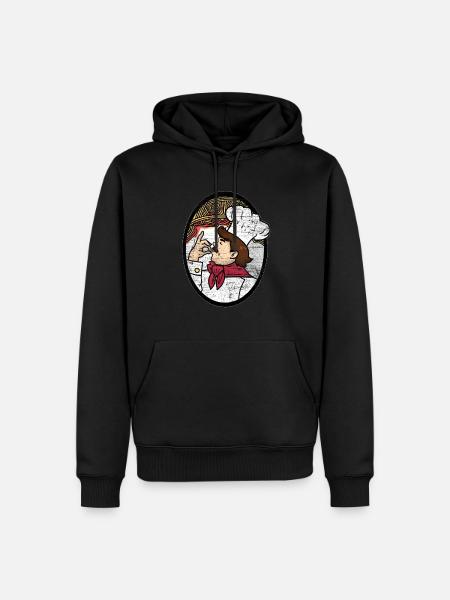 Spaghetti chef gift - Men’s Premium Organic Hoodie - black