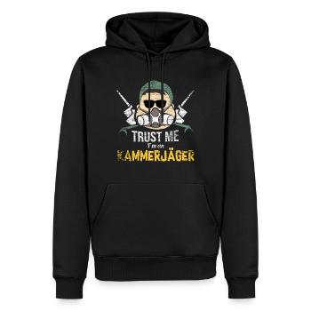 Insecte ravageur exterminateur - Sweat à capuche Premium bio Homme - noir - Devant - Nico (187cm)