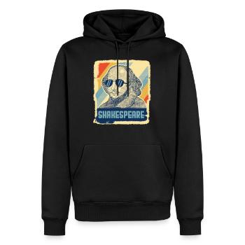 Shakespeare Literatur Hamlet Retro Geschenk - Männer Premium Bio Hoodie - Schwarz - Vorne - Nico (187cm)
