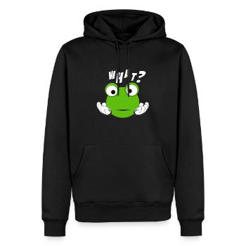 verwirrt Verwirrung Geschenk - Männer Premium Bio Hoodie - Schwarz - Vorne - Nico (187cm)