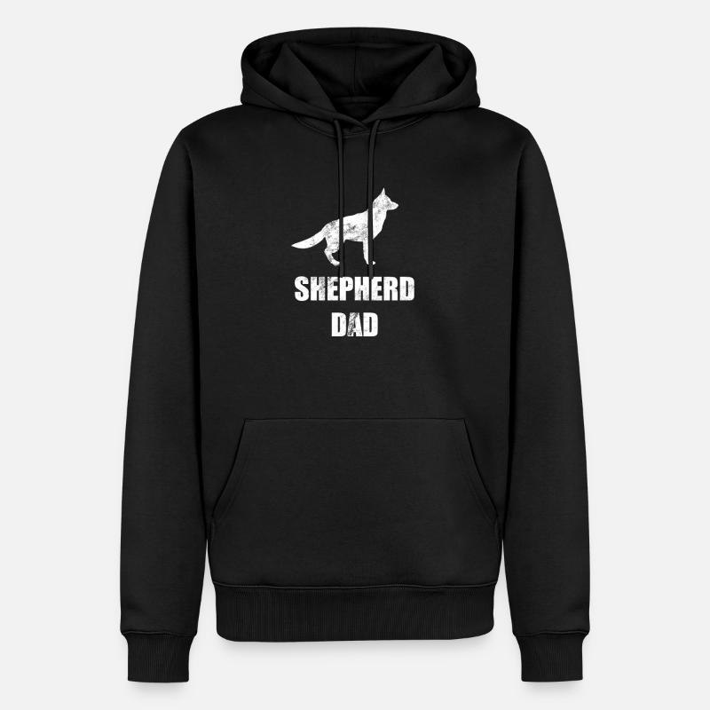berger allemand - Sweat à capuche Premium bio Homme - noir