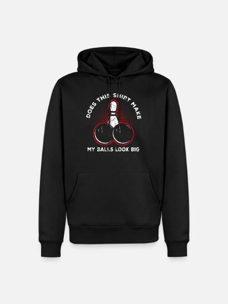 bowling - Sweat à capuche Premium bio Homme - noir
