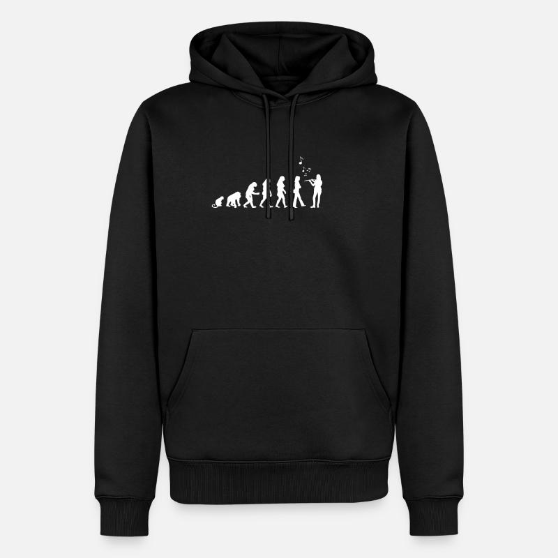 Flöte Blockflöte Querflöte Geschenk Geschenkidee - Männer Premium Bio Hoodie - Schwarz
