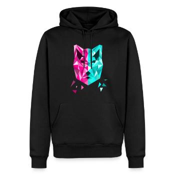 Bicolor dog - animal - Men’s Premium Organic Hoodie - black - Front - Nico (187cm)