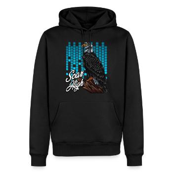 Modern Weißkopfseeadler Trendy Greifvogel Geschenk - Männer Premium Bio Hoodie - Schwarz - Vorne - Nico (187cm)