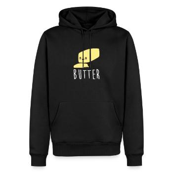 Kawaii Butter Cute Bff Cute Butter Face - Sweat à capuche Premium bio Homme - noir - Devant - Nico (187cm)