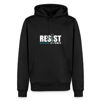 Science Gift Science - Men’s Premium Organic Hoodie - black - Front - Nico (187cm)