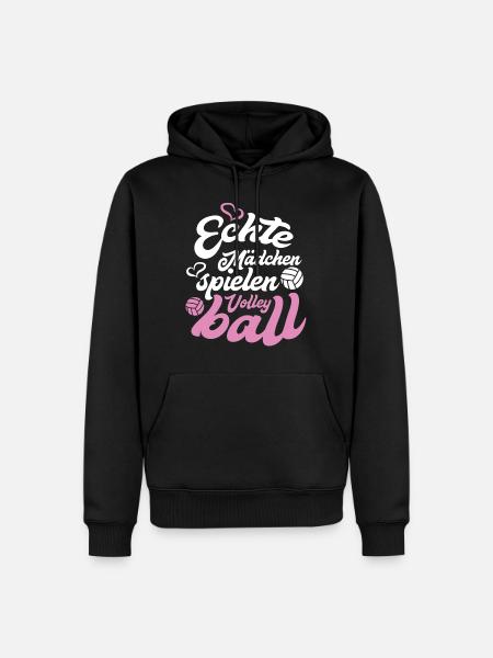 volleyball - Men’s Premium Organic Hoodie - black