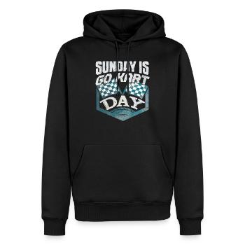 Go-Kart-Renntag - Männer Premium Bio Hoodie - Schwarz - Vorne - Nico (187cm)