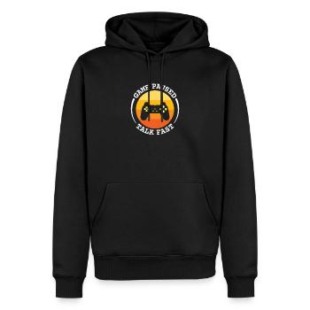 Gaming - Sweat à capuche Premium bio Homme - noir - Devant - Nico (187cm)