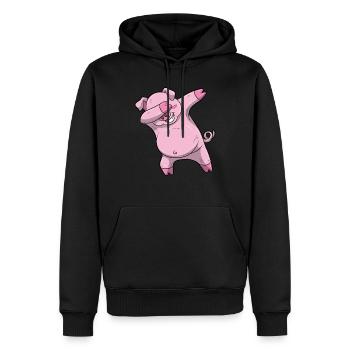 Dabbing Schwein Dab Sau Shirt Kinder Siegespose - Männer Premium Bio Hoodie - Schwarz - Vorne - Nico (187cm)