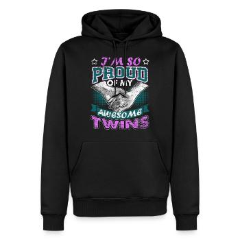 Gemini Gemini - Men’s Premium Organic Hoodie - black - Front - Nico (187cm)