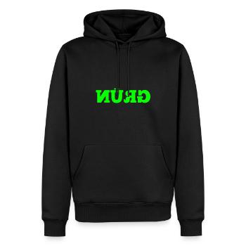 witziger Spruch Grün Auto fahren Ampel Spiegel - Männer Premium Bio Hoodie - Schwarz - Vorne - Nico (187cm)