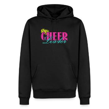Ich bin Cheerleader - Männer Premium Bio Hoodie - Schwarz - Vorne - Nico (187cm)