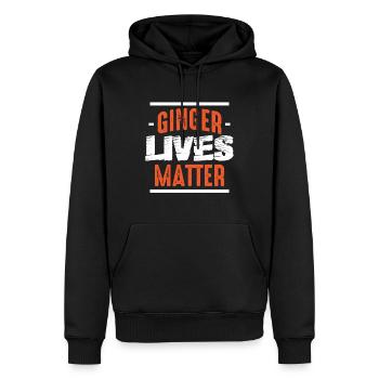 Count Ginger life - Men’s Premium Organic Hoodie - black - Front - Nico (187cm)