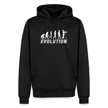 Orchester Dirigent T-Shirt Evolution Kapellmeister - Männer Premium Bio Hoodie - Schwarz - Vorne - Nico (187cm)
