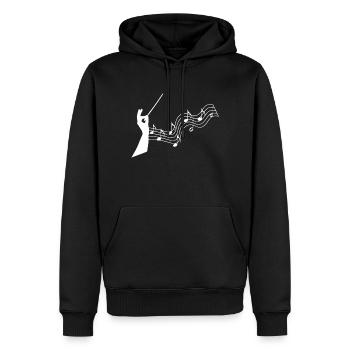 Orchester Dirigent T-Shirt Geschenk Kapellmeister - Männer Premium Bio Hoodie - Schwarz - Vorne - Nico (187cm)