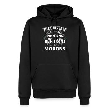 Sarkasmus Universum Wissenschaft Trottel Geschenk - Männer Premium Bio Hoodie - Schwarz - Vorne - Nico (187cm)