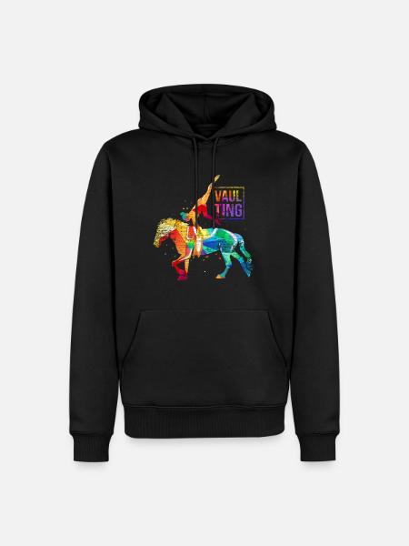 Vaulting Horse Gift - Men’s Premium Organic Hoodie - black